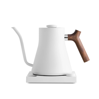 Rebrew Stagg EKG Electric Kettle - Rebrew Stagg EKG Electric Kettle - Matte White + Walnut | Fellow