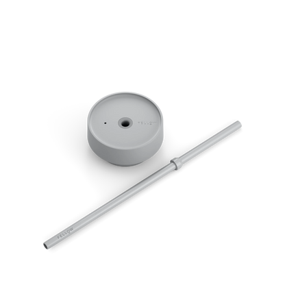 The Cold Lid + Straw - The Cold Lid + Straw - Matte Grey / 16 oz | Fellow