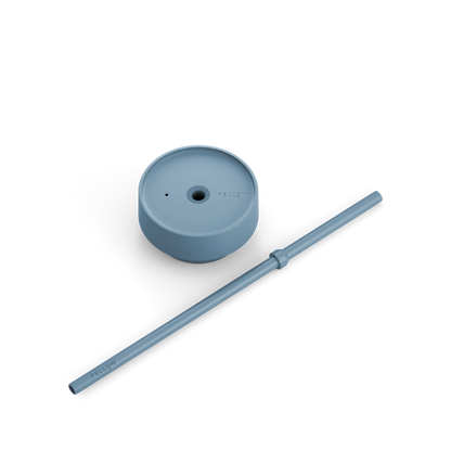 The Cold Lid + Straw - The Cold Lid + Straw - Hazy Blue / 16 oz | Fellow