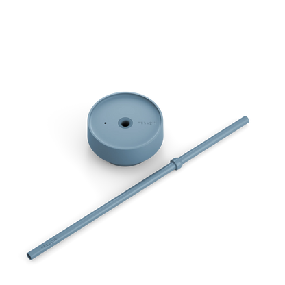 The Cold Lid + Straw - The Cold Lid + Straw - Hazy Blue / 20 oz | Fellow