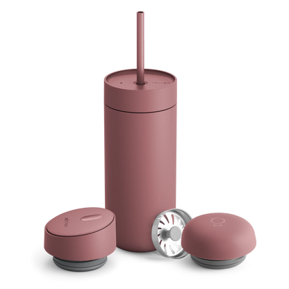 Carter 3-in-1 Lid System - Carter 3-in-1 Lid System - Desert Rose / Move, Cold, and Slide | Fellow