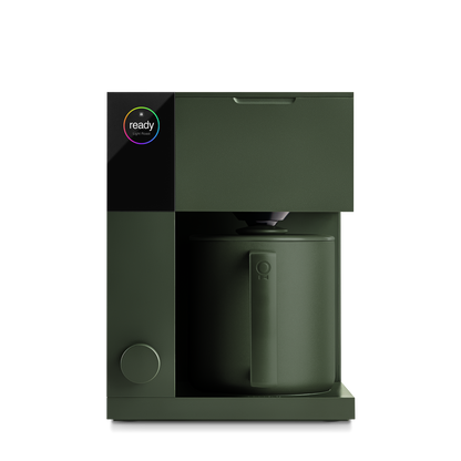 Fellow Aiden Precision Coffee Maker: modern green pour-over with precise temp control and carafe.
