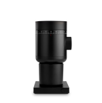Fellow Opus 2 Conical Burr Grinder in matte black, shown on a square base.