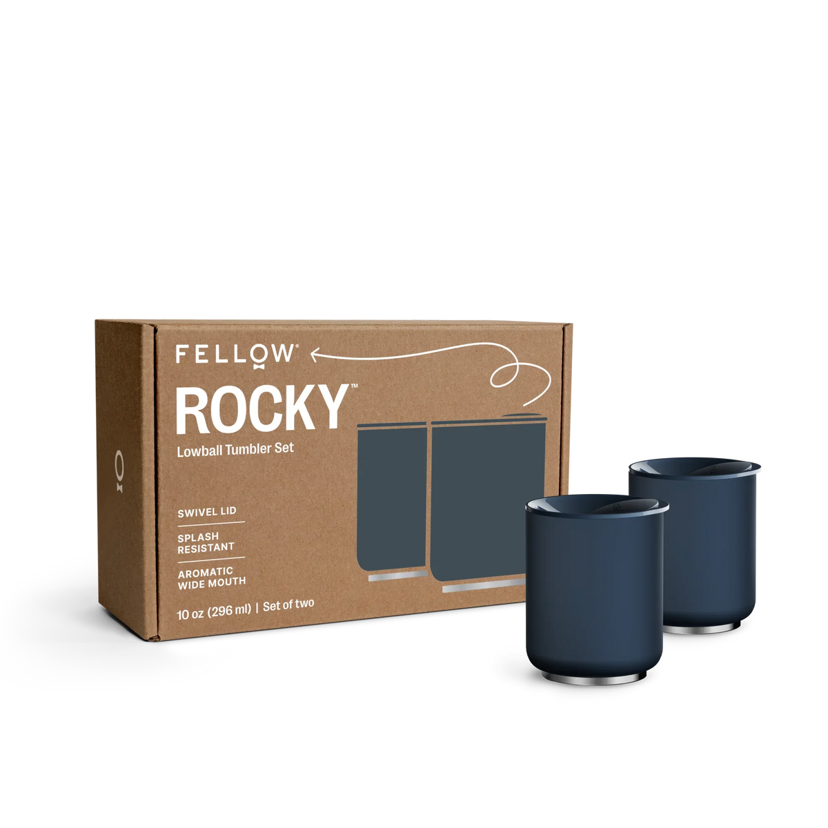 Rocky Lowball Tumbler - Rocky Lowball Tumbler - Stone Blue / 10 oz | Fellow