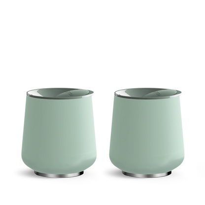 The Picnic Tumbler Set - The Picnic Tumbler Set - Ruby 12 oz (Set of 2) / Mint Chip | Fellow