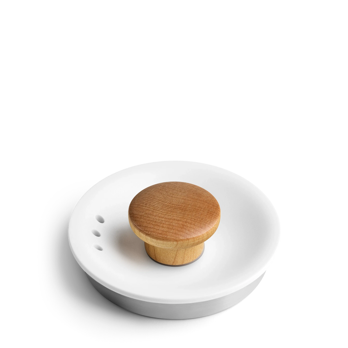 Stagg EKG Lid with Lid Pull - Stagg EKG Lid with Lid Pull - Stagg EKG / Matte White + Maple | Fellow