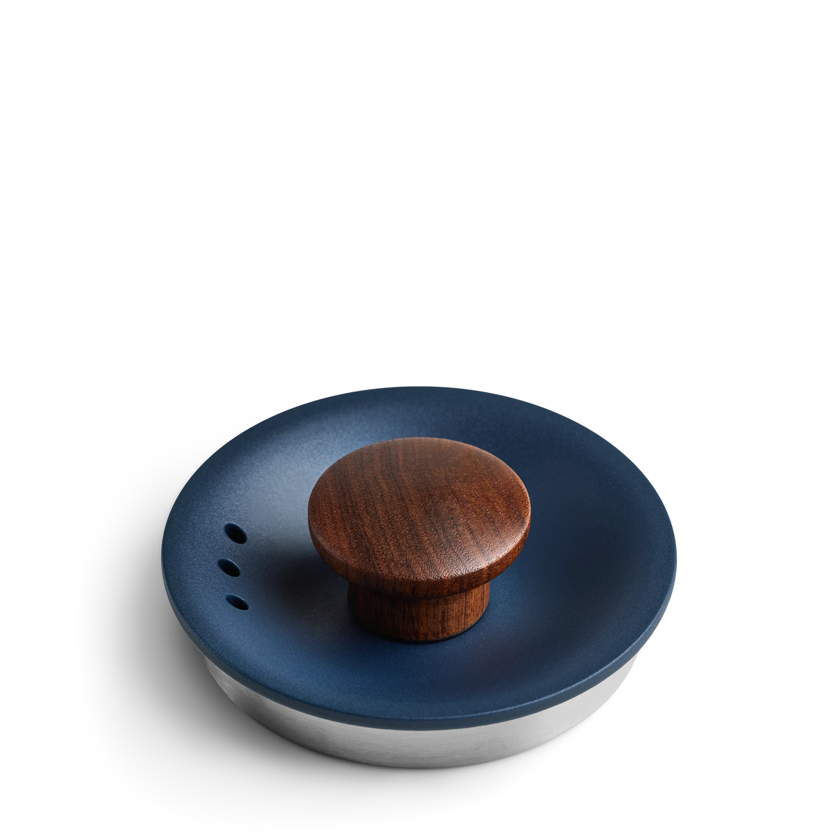 Stagg EKG Lid with Lid Pull - Stagg EKG Lid with Lid Pull - Stagg EKG / Stone Blue + Walnut | Fellow