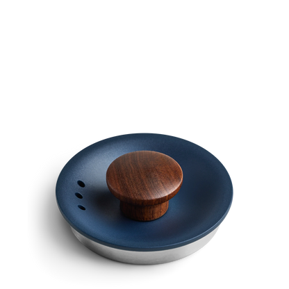 Stagg EKG Lid with Lid Pull - Stagg EKG Lid with Lid Pull - Stagg EKG / Stone Blue + Walnut | Fellow