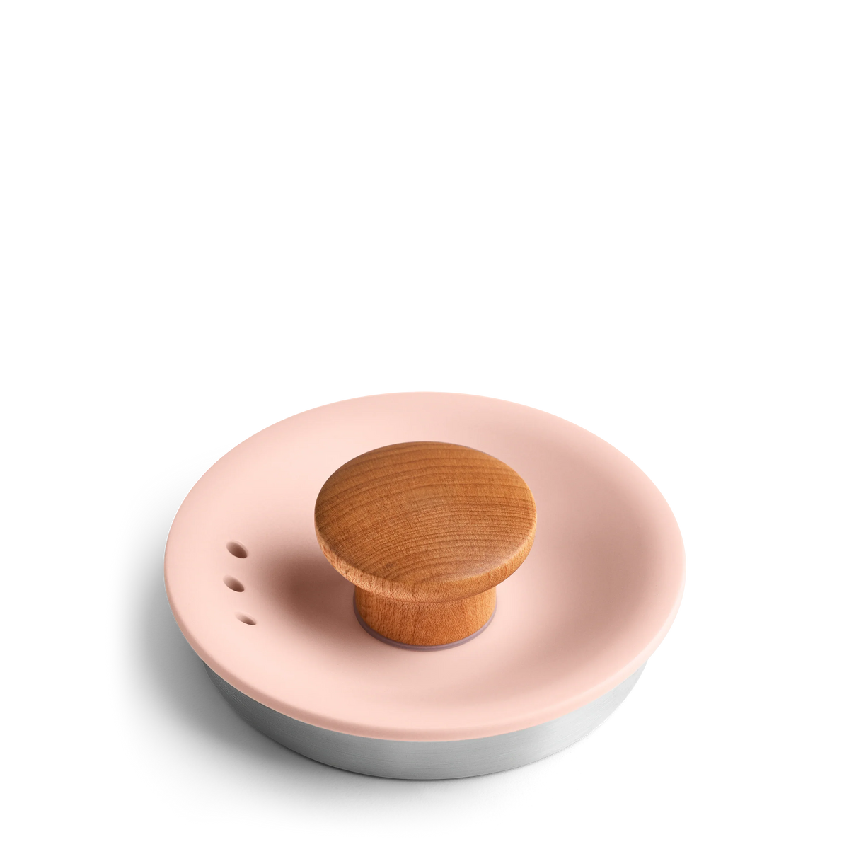 Stagg EKG Lid with Lid Pull - Stagg EKG Lid with Lid Pull - Stagg EKG / Warm Pink + Maple | Fellow