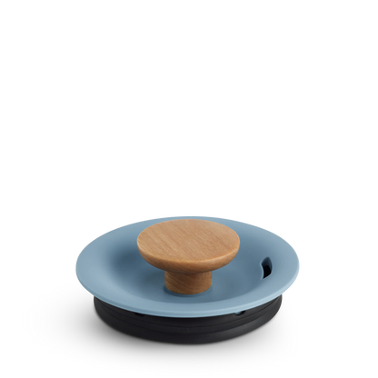Stagg EKG Lid with Lid Pull - Stagg EKG Lid with Lid Pull - Stagg EKG Pro / Hazy Blue + Maple | Fellow