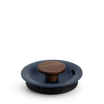 Stagg EKG Lid with Lid Pull - Stagg EKG Lid with Lid Pull - Stagg EKG Pro / Stone Blue + Walnut | Fellow