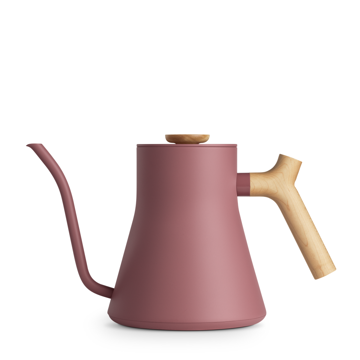 Fellow Stagg EKG Desert Rose + Maple replacement body, matte pink with light wood accents.
