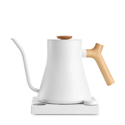 Stagg EKG Pro Electric Kettle - Stagg EKG Pro Electric Kettle - Matte White + Maple | Fellow