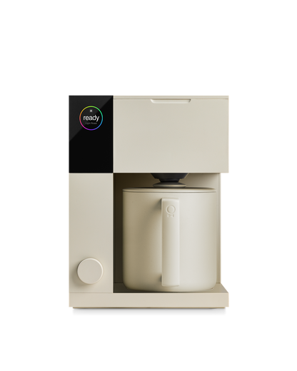 Fellow Aiden Precision Coffee Maker: modern beige, auto pour-over, digital display.