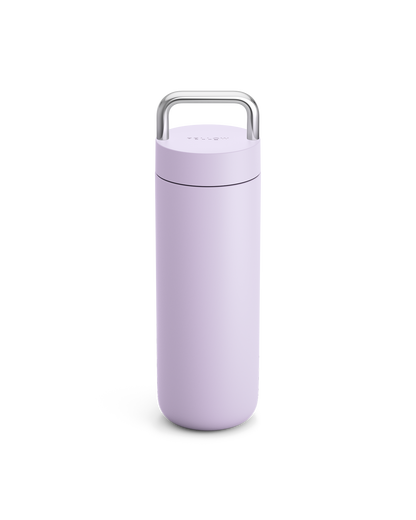 The Fellow Carter Carry Travel Mug in Peri Twinkle on a white background.