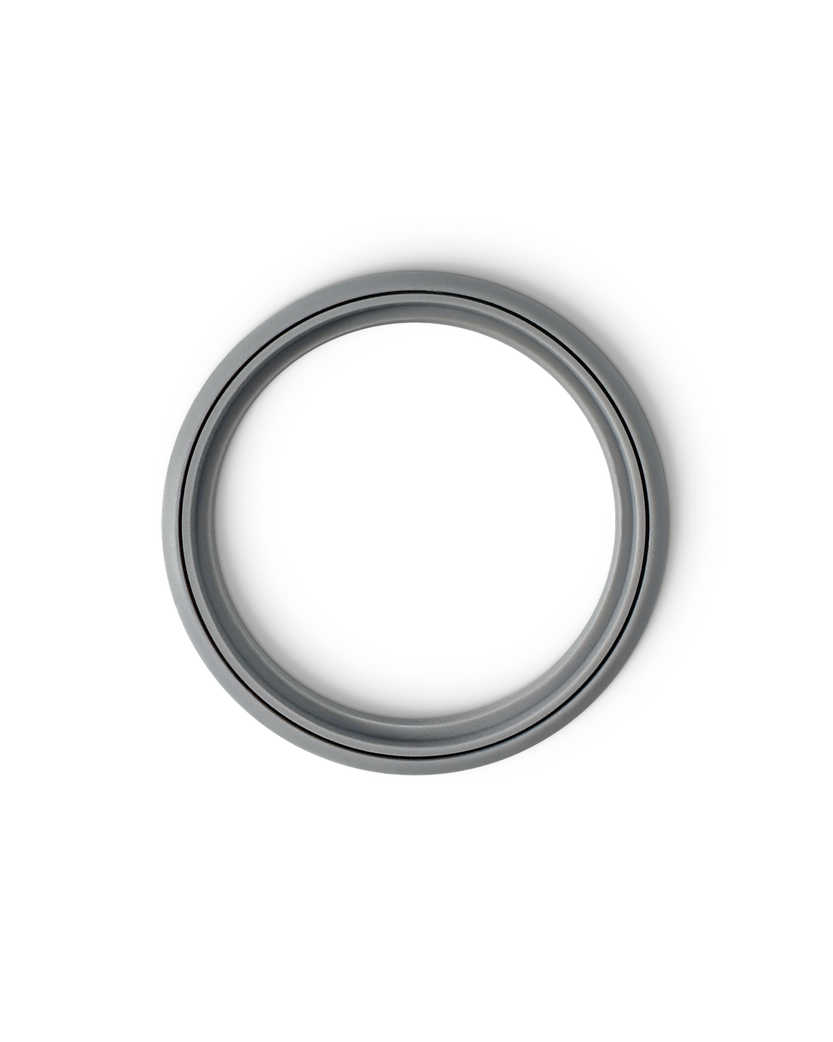 A Fellow Carter Wide Replacement Gasket next to a grey Carters mug on a white background.