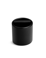 Fellow Espresso Knock Box with silicone bar, black, shown on a plain white background.