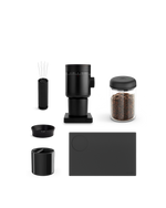 Fellow Opus 2 + Espresso Kit with accessories and beans arranged on a white background.