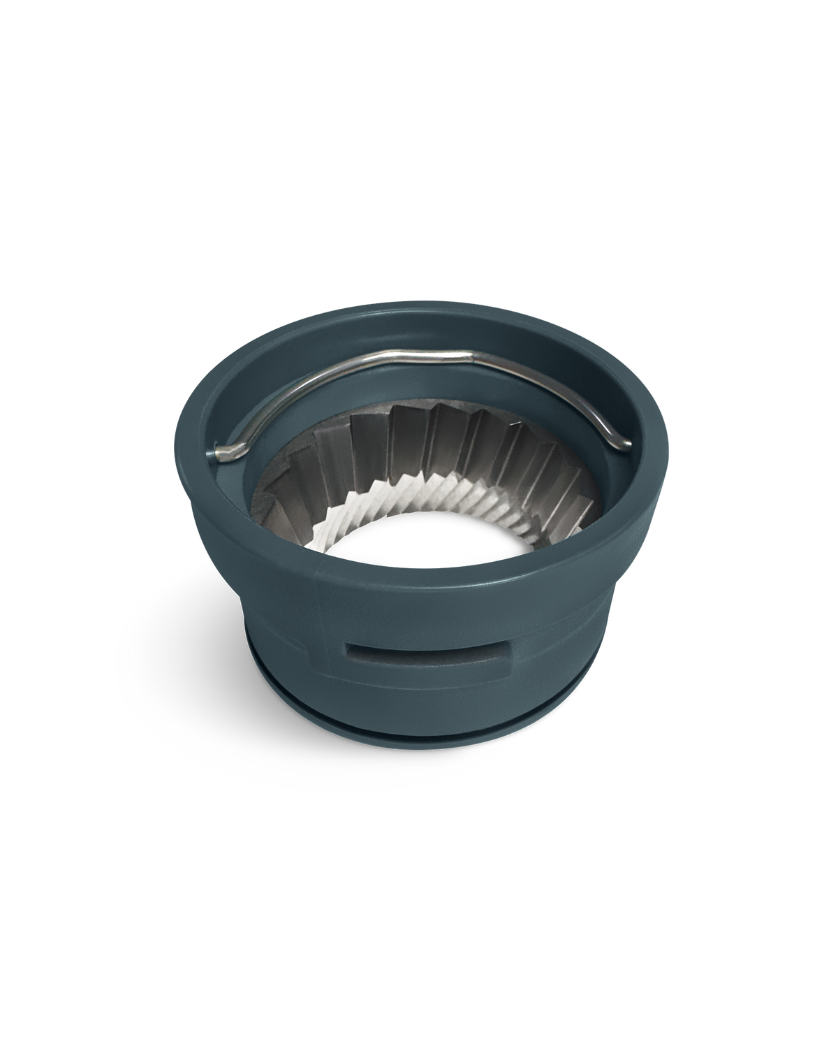 Fellow Opus C6-40 Burly Burrs Outer Burr, dark gray with open handle, on white background.