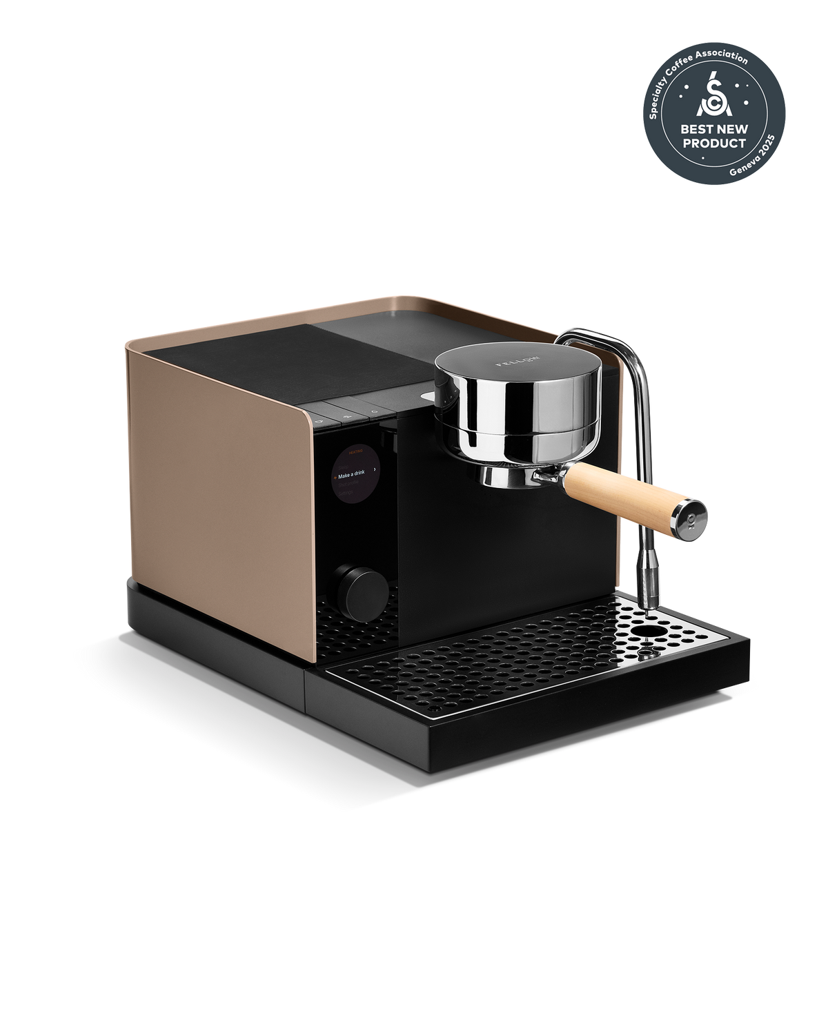 Fellow Espresso Series 1 in Malted Chocolate + Maple—easy, consistent espresso for beginners.