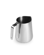Fellow Series 1 Stainless Steel Steaming Pitcher with handle on a white background.