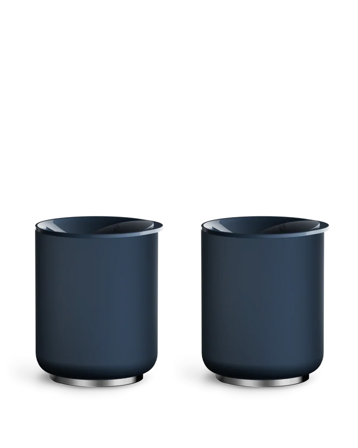 Two Fellow Picnic Tumbler Sets in Stone Blue on a plain, light background.