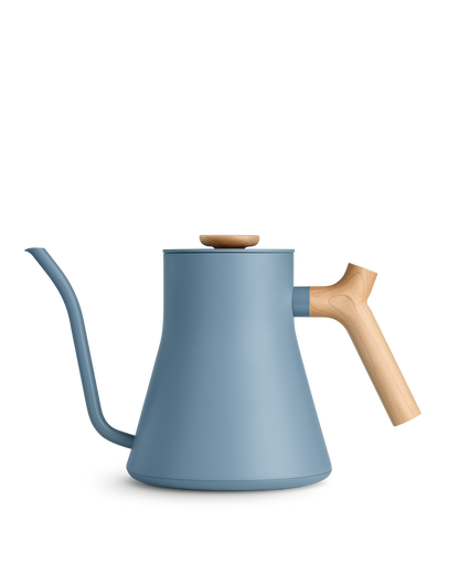 Fellow Stagg EKG Electric Kettle, Hazy Blue + Maple, replacement body only.